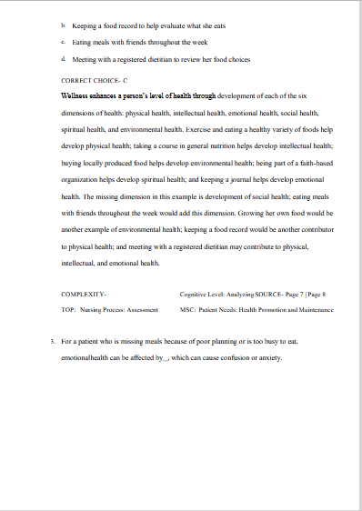 Test Bank for Nutritional Foundations and Clinical Applications 8th Edition by Grodner - Image 3